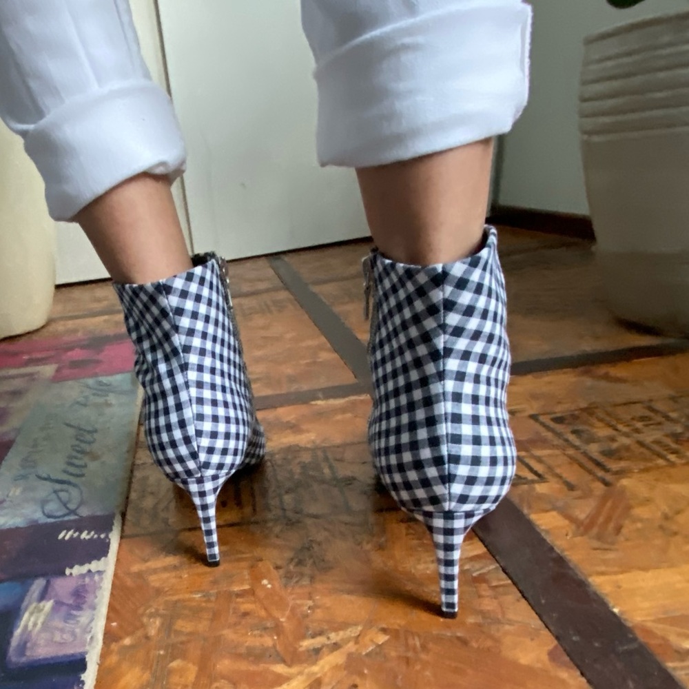 T13 Rag & bone Gingham Ankle Boots - Picture 7 of 8
